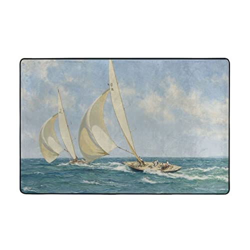 Teppich für Boot, Schiff, Landschaftsbereich, Flur, Läufer, Teppich, Eingangsteppiche, Schlafzimmer, 152,4 x 99,9 cm von Xinyuyue