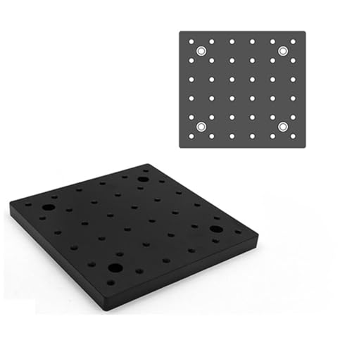 Hochpräzise optische Flachplatte, optische Plattformplatine, Steckbrett, poröse Aluminiumplatte, optisches Steckbrett, Wabenplatte(150x150x12mm) von Xinzhai