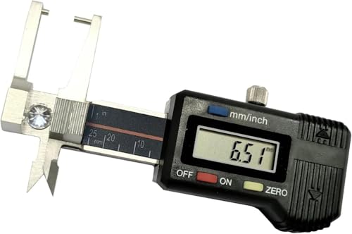 Xinzhai Elektronischer Digital-Messschieber, Edelstahl-Mikro-Digitalanzeige, Dreifach-Lineal, Dickenmessschieber, Messbereich 0~25 mm, Genauigkeit 0,01 mm von Xinzhai