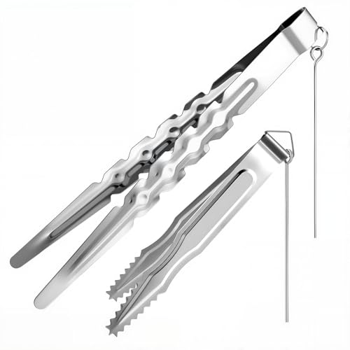 Xinzistar 2er Pack Zange Set Kohlezange Edelstahl Metall Zangen Kohlezangenhalter Zubehör für Holzkohle Xinzistar 2er Pack Zange Set Kohlezange Edelstahl Metall Zangen Kohlezangenhalter Zubehör für Holzkohle von Xinzistar