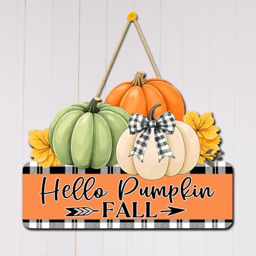 Xiolcxdr Herbst-Kürbis-Schleife, Wanddekoration für Zuhause, Bauernhaus, Küche, Zimmer, Herbstdekoration, Erntedankfest, Einweihungsgeschenk, Geschenk für Frauen, Männer, Freunde, Kollegen, Hallo Xiolcxdr Herbst-Kürbis-Schleife, Wanddekoration für Zuhause, Bauernhaus, Küche, Zimmer, Herbstdekoration, Erntedankfest, Einweihungsgeschenk, Geschenk für Frauen, Männer, Freunde, Kollegen, Hallo von Xiolcxdr