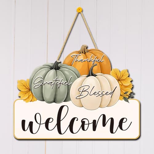 Xiolcxdr Herbst-Kürbis-Wanddekoration für Zuhause, Bauernhaus, Küche, Zimmer, Herbstdekoration, Herbst, Erntedankfest, Einweihungsgeschenk, Geschenk für Frauen, Männer, Freunde, Kollegen, Türschild Xiolcxdr Herbst-Kürbis-Wanddekoration für Zuhause, Bauernhaus, Küche, Zimmer, Herbstdekoration, Herbst, Erntedankfest, Einweihungsgeschenk, Geschenk für Frauen, Männer, Freunde, Kollegen, Türschild von Xiolcxdr