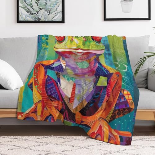 Frosch Rug Für Sofa – Weiche Und Warme Fleecedecke Für Ihr Zuhause, Ideal Für Gemütliche Herbstabende 150×200cm von Xiputvl