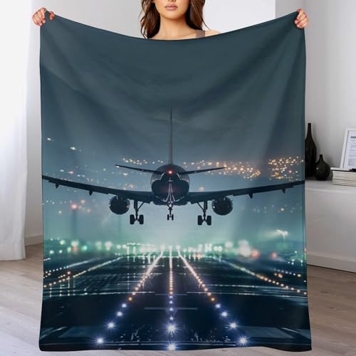 Xiputvl Fluggesellschaft Wolldecke – Kuschelige Decke Für Stilvolle Dekoration Und Komfort Auf Der Couch 150×200cm von Xiputvl