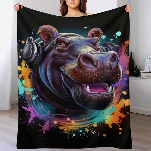 Xiputvl Nilpferd Couch Decke – Weiche Und Kuschelige Decke Für Gemütliche Nächte, Perfekt Für Ihr Zuhause 150×200cm von Xiputvl