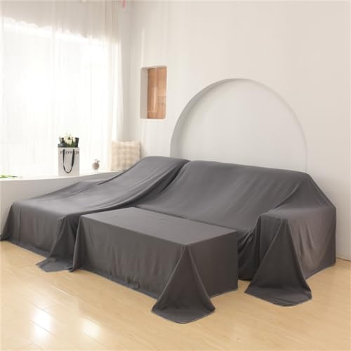 Möbel Abdeckung Sofa Staubtuch Abdeckung Staubschutztuch Für Sofas Betten Flügel Cover Weiches Atmungsaktives Waschbare Und Wiederverwendbare Möbelhülle Repository Tägliches Reisen (Gray,1.2x2m) von Xisnuient