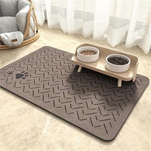 StüCke Hund Katze FüTterungsmatte Silikon Napfunterlage Haustier Futternapf Unterlage Wasserdichte Rutschfeste Katzen Hunde FüTterung Matte Tiernapf Mat Hundenapf Katzennapf (30x40 cm,Farbe 3) von Xisnuient