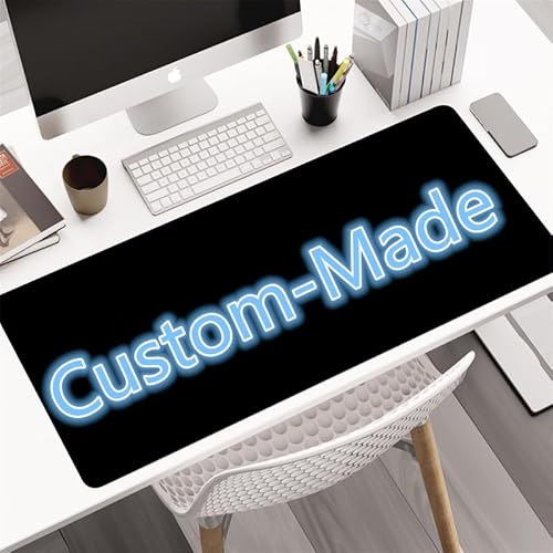 Xisnuient Erweitertes Gaming-Mauspad Große genähte Tastatur Personalisiertes Mauspad Waschbar rutschfest Wasserdicht Gummiboden Desktop-Matte (300 * 700 * 3mm,Muster 8) von Xisnuient