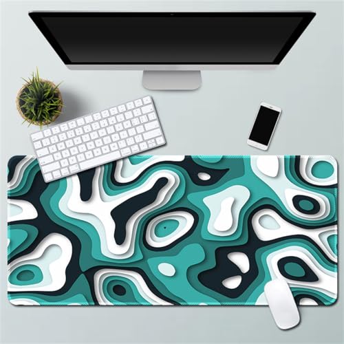Xisnuient Gaming Mauspad - Cool Phantom Crackle Abstrakt Fantasy Personalisierte Mauspad Gummi Mauspad Desktop Mauspad (300 * 800 * 3mm,Muster 3) von Xisnuient
