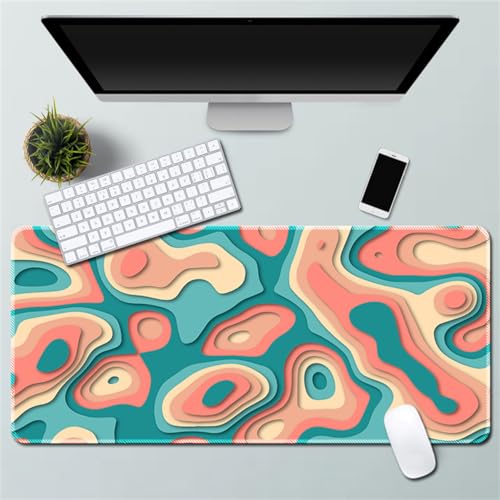 Xisnuient Gaming Mauspad - Cool Phantom Crackle Abstrakt Fantasy Personalisierte Mauspad Gummi Mauspad Desktop Mauspad (300 * 800 * 3mm,Muster 6) von Xisnuient
