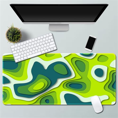 Xisnuient Gaming Mauspad - Cool Phantom Crackle Abstrakt Fantasy Personalisierte Mauspad Gummi Mauspad Desktop Mauspad (400 * 800 * 3mm,Muster 1) von Xisnuient