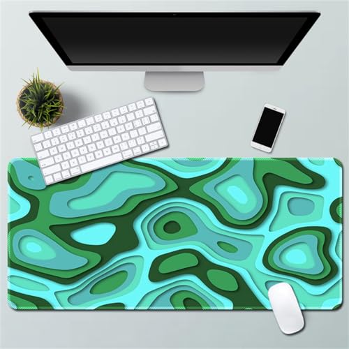 Xisnuient Gaming Mauspad - Cool Phantom Crackle Abstrakt Fantasy Personalisierte Mauspad Gummi Mauspad Desktop Mauspad (400 * 800 * 3mm,Muster 9) von Xisnuient
