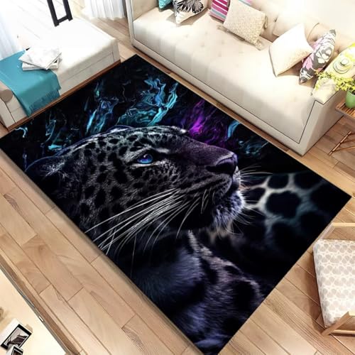 Xisnuient Modern Flanellteppich Tiermuster Weich Heimdekoration Wohnzimmer Teppich Schwarz Grau Rosa Tiger Leopard Löwe Design, für Schlafzimmer Spielzimmer Arbeitszimmer, Fußmatte (Color 2,50x80 cm) Xisnuient Modern Flanellteppich Tiermuster Weich Heimdekoration Wohnzimmer Teppich Schwarz Grau Rosa Tiger Leopard Löwe Design, für Schlafzimmer Spielzimmer Arbeitszimmer, Fußmatte (Color 2,50x80 cm) von Xisnuient