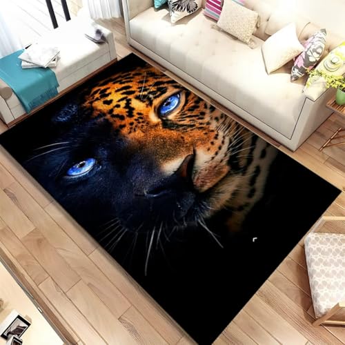 Xisnuient Modern Flanellteppich Tiermuster Weich Heimdekoration Wohnzimmer Teppich Schwarz Grau Rosa Tiger Leopard Löwe Design, für Schlafzimmer Spielzimmer Arbeitszimmer, Fußmatte (Color 3,50x80 cm) Xisnuient Modern Flanellteppich Tiermuster Weich Heimdekoration Wohnzimmer Teppich Schwarz Grau Rosa Tiger Leopard Löwe Design, für Schlafzimmer Spielzimmer Arbeitszimmer, Fußmatte (Color 3,50x80 cm) von Xisnuient