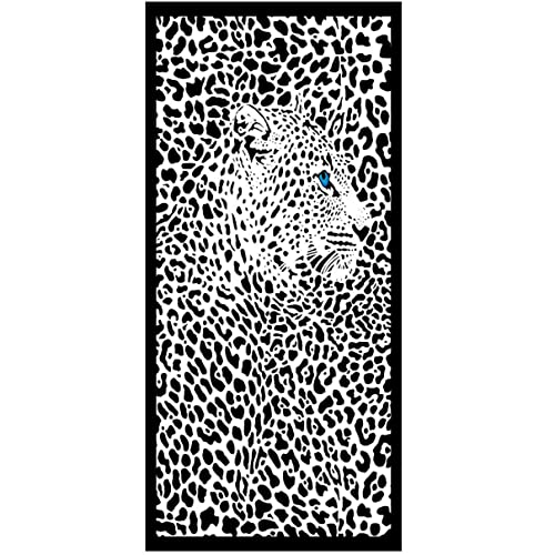 Xisnuient Strandtuch Mikrofaser Groß Strand Leopard Flamingo Print Kinder Erwachsene 70 x 150 cm Handtuch Schnelltrocknend Schwimmen Surf Regenbogenstreifen Sporthandtuch Indoor Badetuch (Farbe 7) von Xisnuient