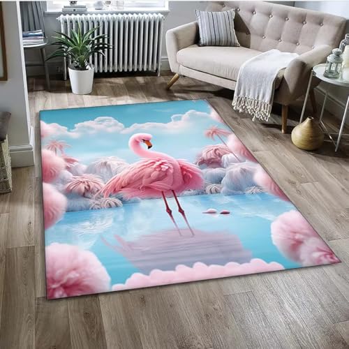 Xisnuient Wohnzimmer-Bereich Teppich, 3D-Flamingo-Spielteppich, Dschungel-Flamingo-Küchen-Fußmatte, Cooler Pferderennteppich Carpet Für Jugendliche Und Kinderzimmer, Schlafzimmer (Farbe 2,140x200cm) Xisnuient Wohnzimmer-Bereich Teppich, 3D-Flamingo-Spielteppich, Dschungel-Flamingo-Küchen-Fußmatte, Cooler Pferderennteppich Carpet Für Jugendliche Und Kinderzimmer, Schlafzimmer (Farbe 2,140x200cm) von Xisnuient