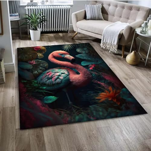 Xisnuient Wohnzimmer-Bereich Teppich, 3D-Flamingo-Spielteppich, Dschungel-Flamingo-Küchen-Fußmatte, Cooler Pferderennteppich Carpet Für Jugendliche Und Kinderzimmer, Schlafzimmer (Farbe 3,140x200cm) Xisnuient Wohnzimmer-Bereich Teppich, 3D-Flamingo-Spielteppich, Dschungel-Flamingo-Küchen-Fußmatte, Cooler Pferderennteppich Carpet Für Jugendliche Und Kinderzimmer, Schlafzimmer (Farbe 3,140x200cm) von Xisnuient