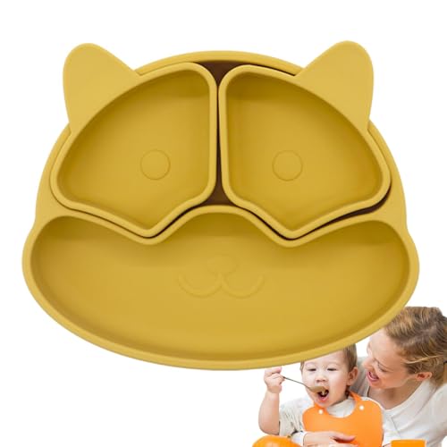 Xistuoz Babyteller aus Silikon mit Saugnapf – Babyteller in Bärenform, rutschfest, für Babys 6 Monaten, geteiltes Design Xistuoz Babyteller aus Silikon mit Saugnapf – Babyteller in Bärenform, rutschfest, für Babys 6 Monaten, geteiltes Design von Xistuoz