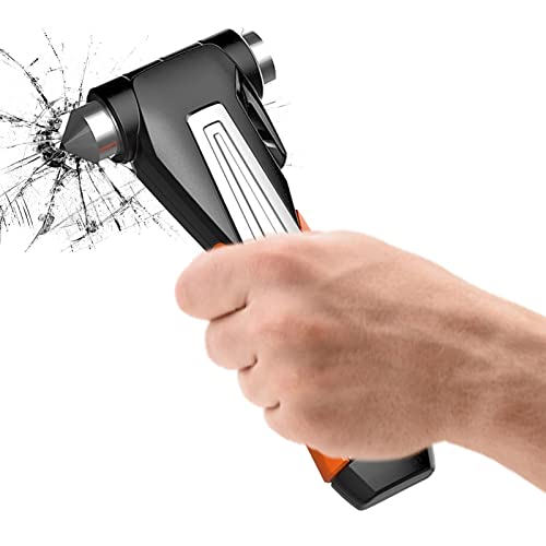 Xistuoz Notfallhammer fürs Auto, Nothammer mit Gurtschneider & gehärteten Spitzen, Notfall Hammer, Sicherheitshammer mit Gurtschneider Xistuoz Notfallhammer fürs Auto, Nothammer mit Gurtschneider & gehärteten Spitzen, Notfall Hammer, Sicherheitshammer mit Gurtschneider von Xistuoz