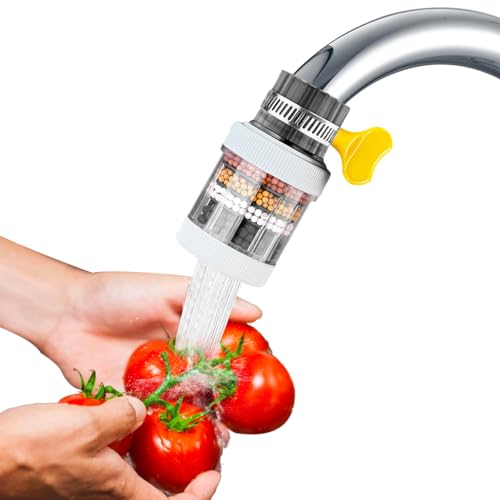 Xistuoz Wasserhahn-Wasserfilter | Heiß- und Kaltwasserfilter für gesundes Trinkwasser,Körpergesundheitszubehör für Badezimmer, Toilette, Küche, Teestube, Waschküche von Xistuoz