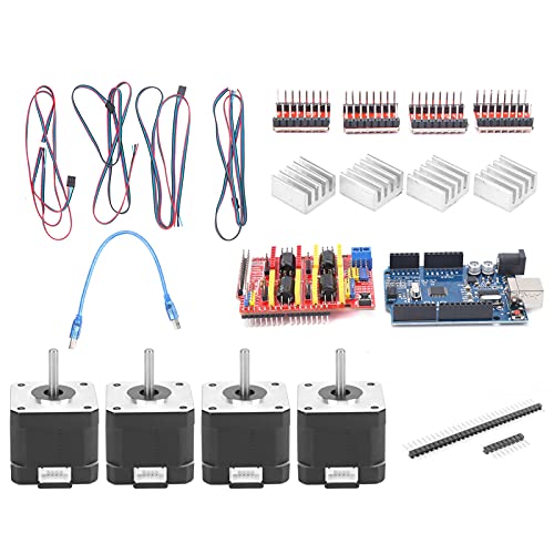 3D-Drucker-CNC-Controller-Kit, für R3 Kit 4401 A4988 Schrittmotortreiber-Set DC12 Bis 36 V CNC Shield 3.0 3D-Druckerzubehör, Kompatibel mit GRBL 0.8c Unterstützt 4 Achsen 3D-Drucker-CNC-Controller-Kit, für R3 Kit 4401 A4988 Schrittmotortreiber-Set DC12 Bis 36 V CNC Shield 3.0 3D-Druckerzubehör, Kompatibel mit GRBL 0.8c Unterstützt 4 Achsen von Xiuganpo