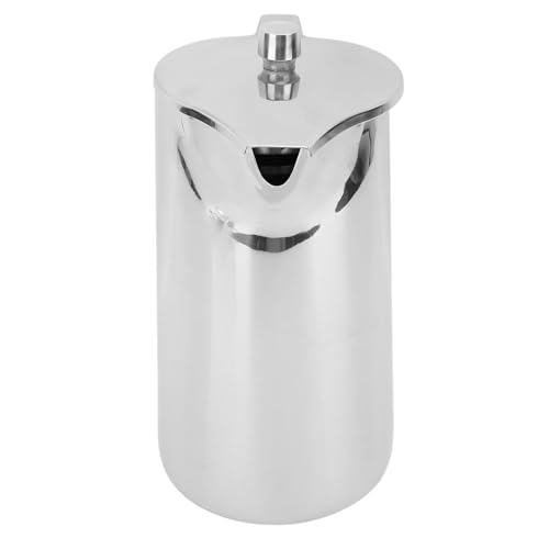 67 Unzen 2 Liter 304 Edelstahlkrug mit Griff und Deckel für Heiße, Kalte Getränke Teemilchsaft, Wasserkrug Großer Kapazität Wasserkessel, 12x24 Cm Schlankes Design Wasserkrug von Xiuganpo