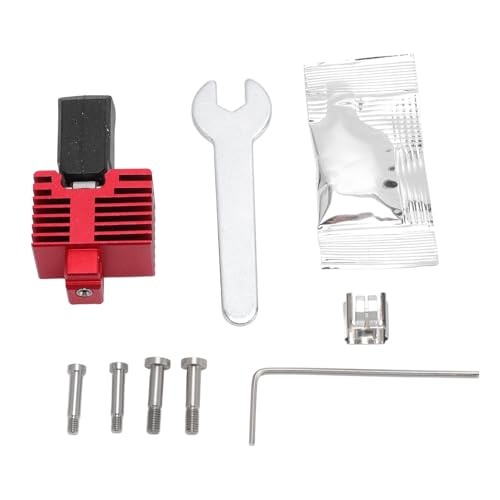 Xiuganpo 0,4 Mm Gehärteter Stahldüsenbaugruppe Hotend -Kit, M6 -Gewinde TZ4.0 Druckkopf -Endkit für P1S P1P X1 X1E 3D -Drucker, Düsenersatz 1,75 Mm Filamentdurchmesser von Xiuganpo