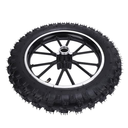 Xiuganpo 2,5-10 Vorderrad-Hub-Reifen, Mini-Fahrradreifen mit Hub-Anti-Schlupf-Verschleißkautschuk für 49ccm Kleine Off-Straße Motorräder (BLACK) von Xiuganpo
