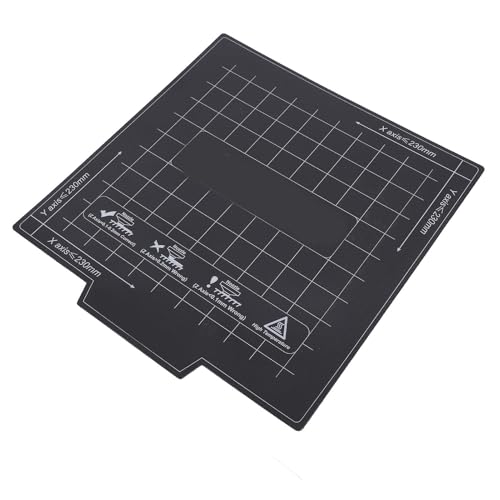Xiuganpo 3D -Druckoberfläche, 235 Mmx235 Mm Kleber -Magnet Bett Aufkleber, Verhindern Sie, DASS Sich mit Übertragungsfilm für PLA PET ABS PEEK EIN Rollling kräuselt. von Xiuganpo