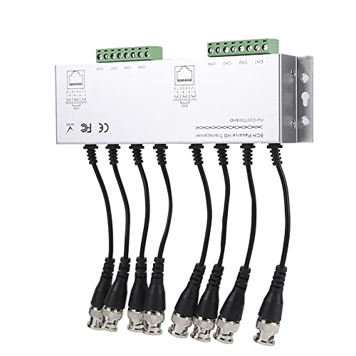 Xiuganpo 8 Kanäle HD BNC Männlich an UTP CCTV -Überwachungskamera Passive Video Balun Transceiver, RJ45 -Kabel -Videoübertragung für Überwachungskamera mit Großartigem Übertragungseffekt von Xiuganpo