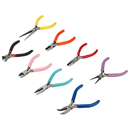 Xiuganpo 8pcs Bunte Schmuckwerkzeuge Set, Nadelrunde Nase, Lange Nase, Flache Nasenzange, DIY -Kit mit Ergonomischem Griff, Schmuck, Elektronik, Uhren und Uhren Xiuganpo 8pcs Bunte Schmuckwerkzeuge Set, Nadelrunde Nase, Lange Nase, Flache Nasenzange, DIY -Kit mit Ergonomischem Griff, Schmuck, Elektronik, Uhren und Uhren von Xiuganpo