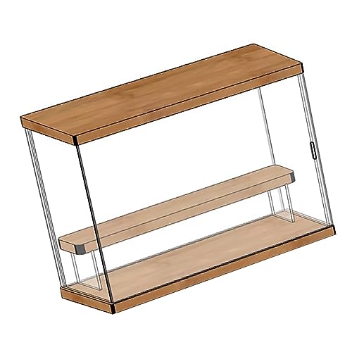 Xiuganpo Aktionszahlen Zeigen Ein Fall, Multifunktionaler Schutzraumorganisation Staubdes Klarer Aktionsabbildungsbox Zur Anzeige Kleiner Puppen (2 abgestufte Treppenstandard 32x12x22,4 cm) von Xiuganpo