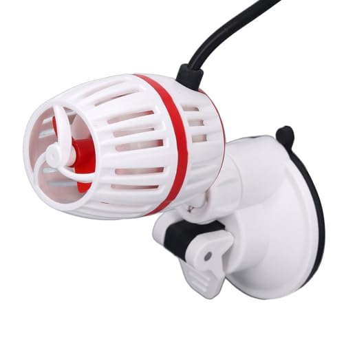 Xiuganpo Aquariumzirkulationspumpe mit Saugnapfbecher, 4 Getriebewellenhersteller mit Einem Externen Steuergerät, Fischtank -Powerhead -Wasserpumpe, Stille Zirkulationspumpe (WHITE) von Xiuganpo