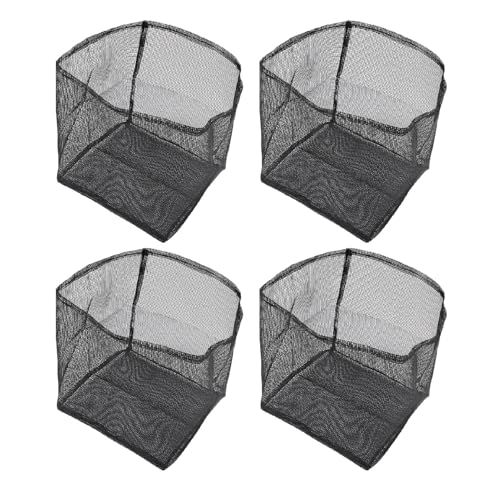 Xiuganpo Aquatische Teichplantagenbeutel, 4pcs Gartenpflanze Schwarzes Glas Wiederverwendbares Flexibler PVC für Torfmoor (Quadrat) von Xiuganpo