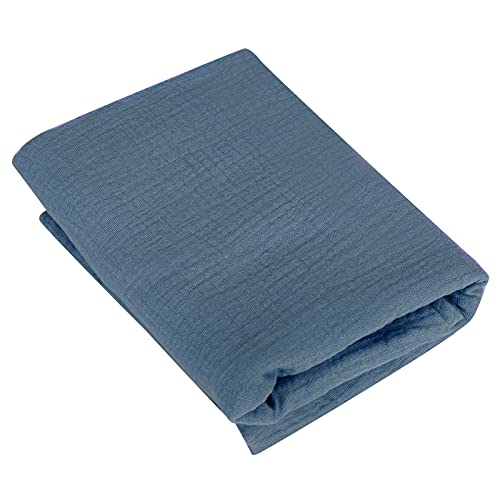 Xiuganpo Baby Lounger Slipcover, Hautfreundlich Weiche Doppelschicht -Baumwollgarn Neugeborene Liege Cover Exquisite Verarbeitung für Babyliege für Babybett (Denimblau) von Xiuganpo