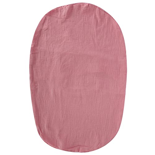 Xiuganpo Baby Lounger Slipcover, Hautfreundlich Weiche Doppelschicht -Baumwollgarn Neugeborene Liege Cover Exquisite Verarbeitung für Babyliege für Babybett (tiefes Fleischpulver) von Xiuganpo