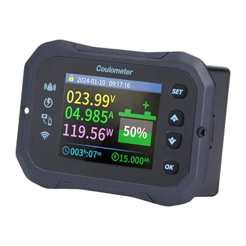 Xiuganpo Batteriekapazitätsmonitor, WiFi Battery Monitor 2 Anzeigemodi Remote -Echtzeitüberwachung für VRLA von Xiuganpo