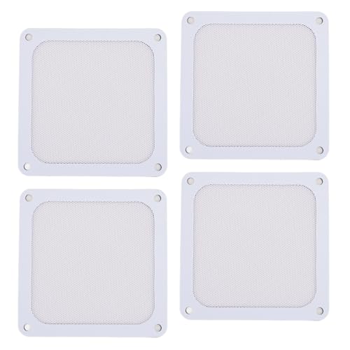 Xiuganpo Computerlüfterfilter Grill, PVC 4PCS Ultra Fine Loch PC -Lüfterstaubfilter für Chicken Coop -Entlüftung (WHITE) von Xiuganpo