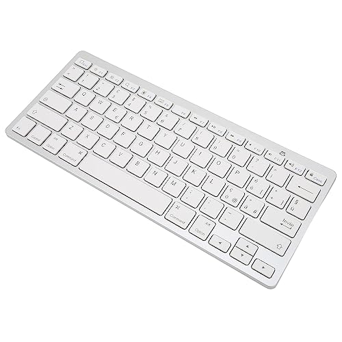 Xiuganpo Computertastatur, Kleine Tragbare Kabellose Tastatur, Ultradünn, 78 Tasten, für für OS X für (Italienisches QWETZ-Layout) von Xiuganpo