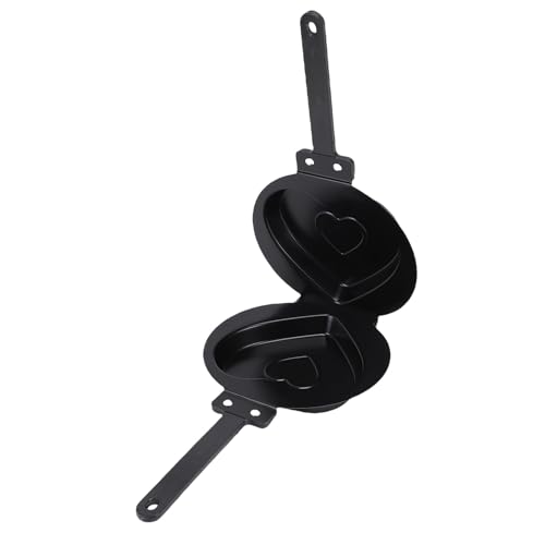 Xiuganpo Doppelseitige Eierbratpfanne, Sogar Erhitzen von Nicht -Stick -Doppelseite Flip Pfannkuchen -Pfannkuchen -Maker Haushaltskitchenkochgeschirr für Pfannkuchen, Geröstetes (BLACK) von Xiuganpo