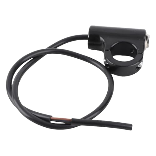 Xiuganpo Druckknopf -Lenker -Montageschalter, Fahrradlichtschalter Lenker Schalter Motorrad Lenkerschalter Lichtschalter, Wasserdichtes Motorrad Lenkerschalter, Lenkerlichtschalter für Scheinwerfer von Xiuganpo