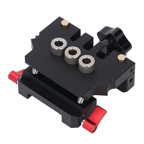 Xiuganpo Dübel Jig -Kit, Selbst Zentrierende Doweling -Jig Kit Genaue Positionierung Langer Lebensdauer für das Bohren von Holzbrettverbindungen für Flache Packmöbel von Xiuganpo