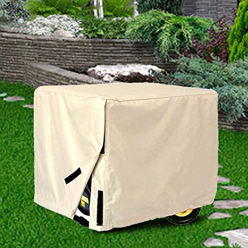 Xiuganpo Elektromeratorabdeckung, Elektrische Staubdichtes Outdoor-Elektrogeneratorabdeckung, Balkon-Terrassegarten (Beige) von Xiuganpo