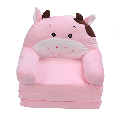 Xiuganpo Faltbare -Sofa, Weiche und Atmungsaktive Kleinkind -Couch mit -Folding -Schaumkissen, Niedliche Cartoon -Comfy Couch für 18 Monate und Höher, Kinderfaltungssofa -Bett (3 Schichten) von Xiuganpo
