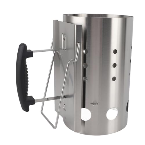 Xiuganpo Feuerstarter Chimney, Chimney Starter Edelstahl Leichter Mehrzweck für BBQ für Picknick von Xiuganpo