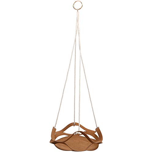 Xiuganpo Hanging Blumentopfhalter, Baumwollseil PU Leder Pflanzenhalter Hängende Pflanzenhalter für Fenster und Wand, Innen- und Außendekor, Hauswarming (Großes) von Xiuganpo