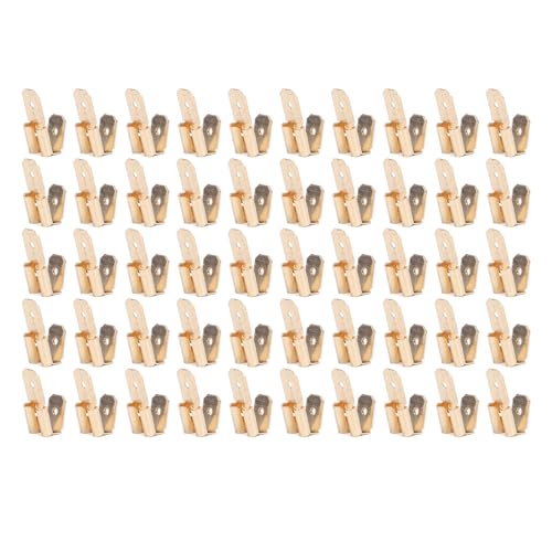 Xiuganpo Huckepack -Spatenverbinder, Tragbarer Drahtanschluss 3 Way 50pcs für Elektrische Steuerung Haushaltsgeräte (GOLD) von Xiuganpo