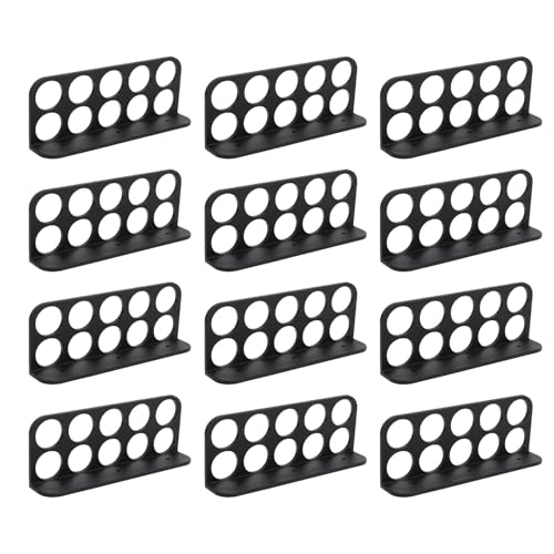 Xiuganpo Kabeljagd, 1 Zoll 10 Löcher Drahthalterung ABS Easy Installation Wire Management Organizer Halter für Elektrische Kabel Organisierte Verwaltung 6,5 X 1,3 X 2,5 Zoll (12PCS) von Xiuganpo