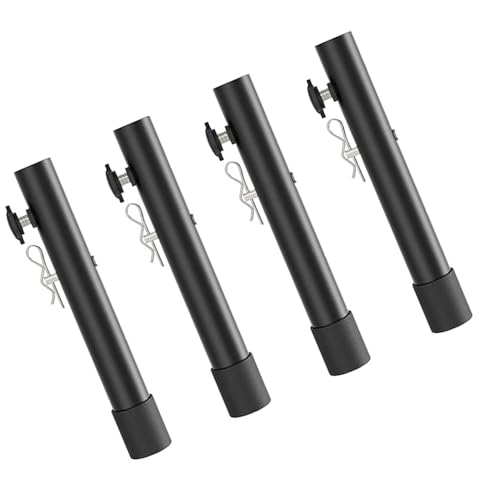 Xiuganpo Klappertisch Risers Extenders, 2 Höhen Edelstahl Schnell Installation Benutzer -freundlich Edelstahl Klapptisch Riser für die Entgegengesetzte Höhe (Typ A 17,3 Zoll (44 cm)) von Xiuganpo