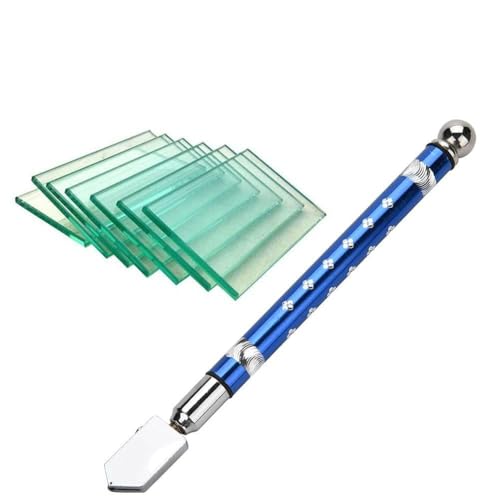 Xiuganpo Mini-Glasschneider, Handheldglasschneider für Spiegel, für 3-15 Mm Glasschnitt (BLUE) von Xiuganpo